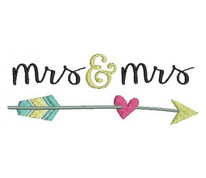 Stickdatei - Mrs. & Mrs. Pfeil